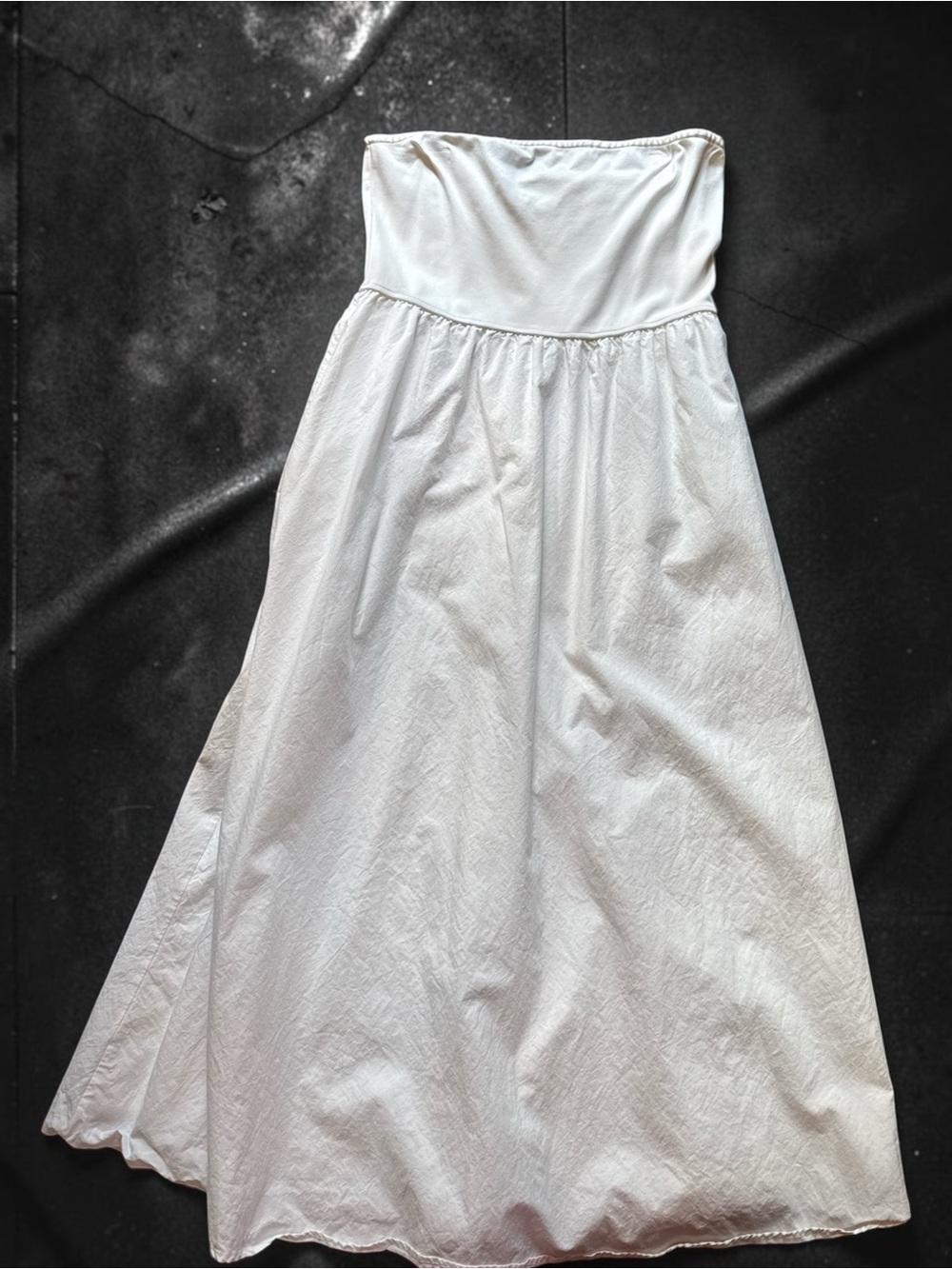 Strapless White Maxi Dress - bachelorette party, bridal luncheon, bridal shower. - Picture 4 of 4